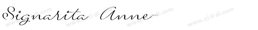 Signarita Anne字体转换